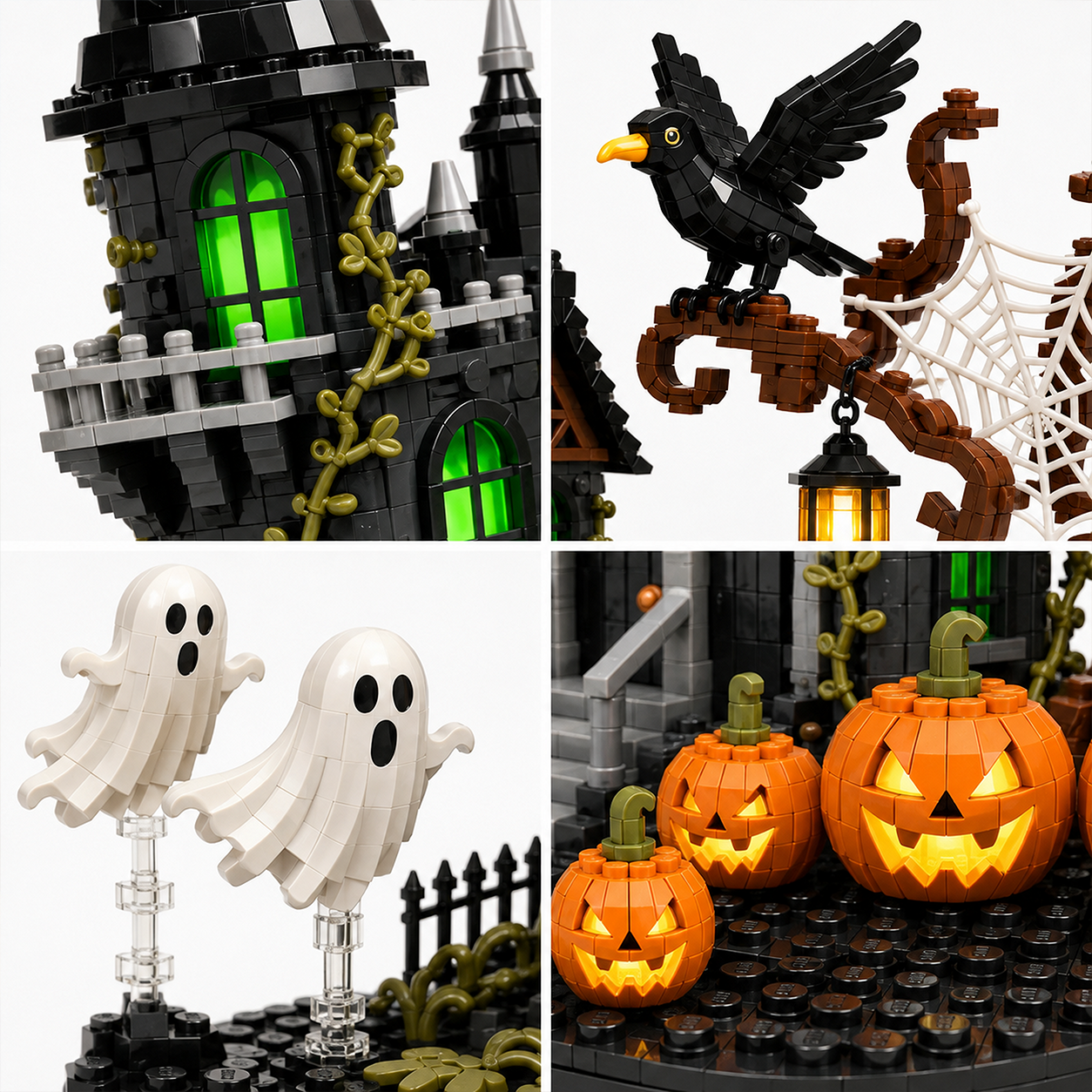 The Haunted Manor Halloween Night Building Set