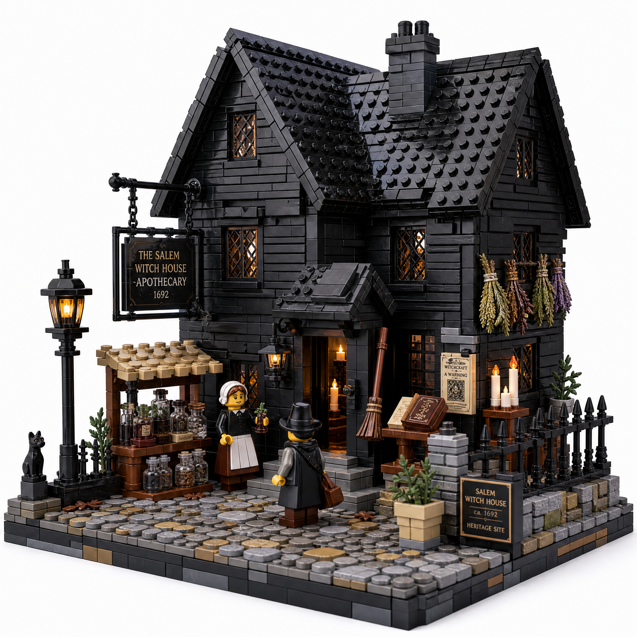 The Salem Witch House Apothecary Collector Building Set