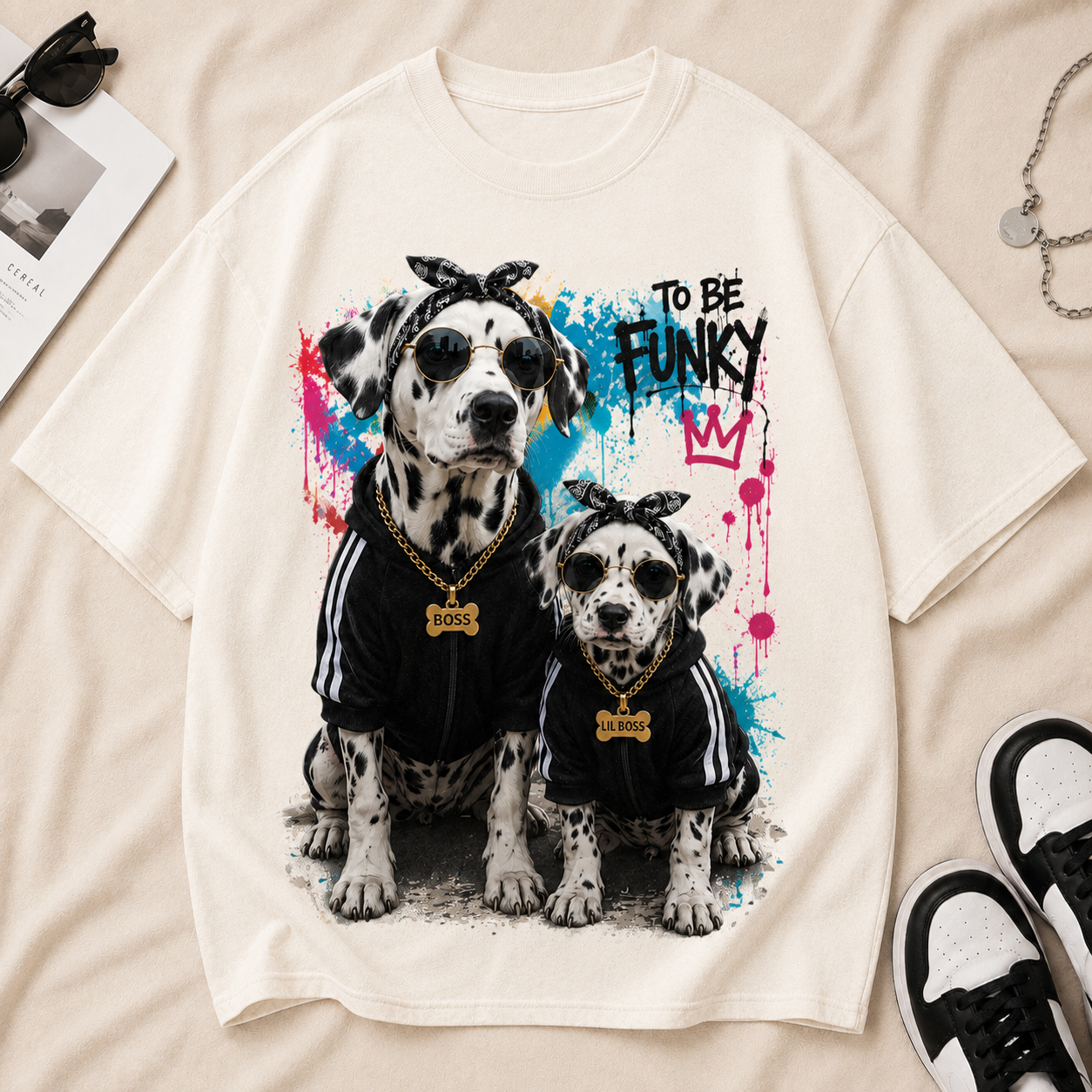 Boss & Lil Boss Dalmatian Tee