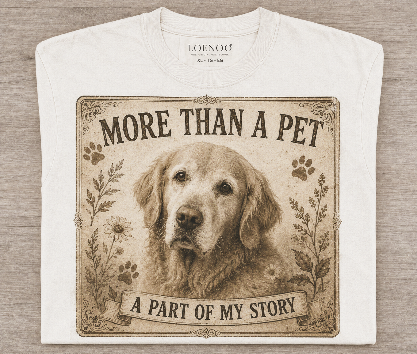 More Than A Pet – Vintage Golden Retriever Tee