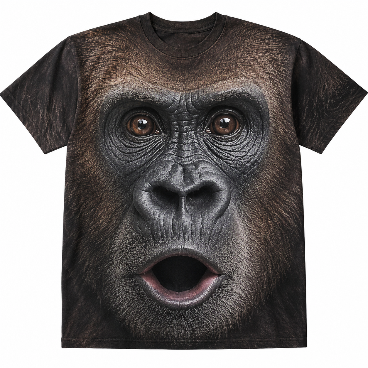 Total Gorilla Energy 3D Animal Face Tee