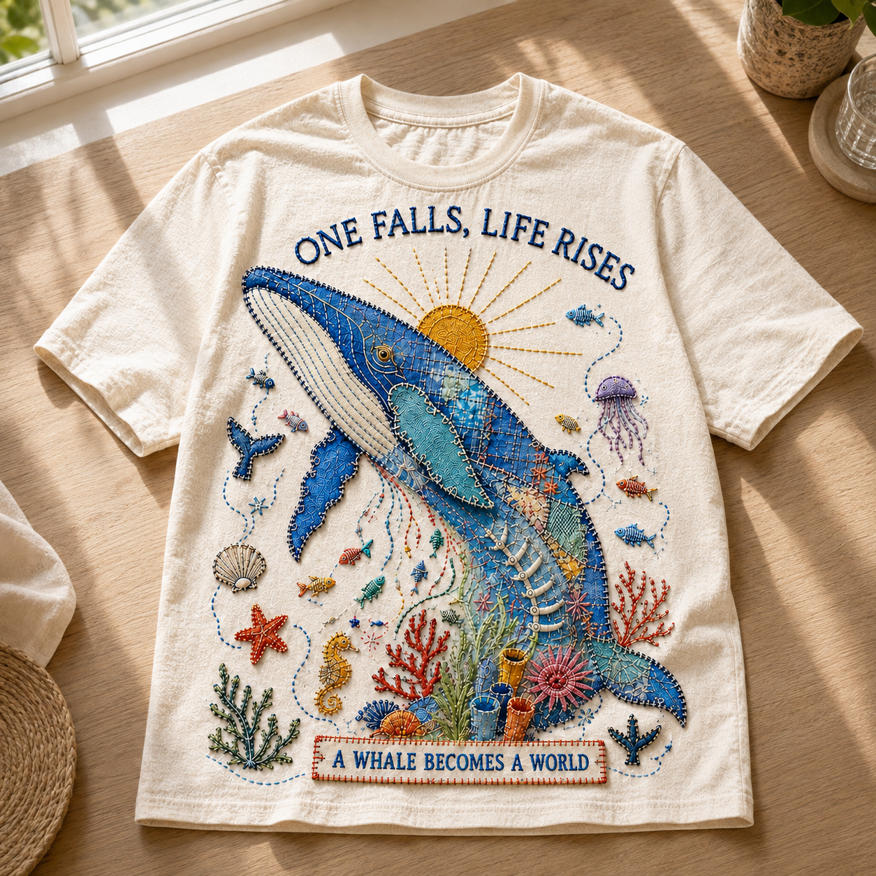 A Whale Becomes a World Tee