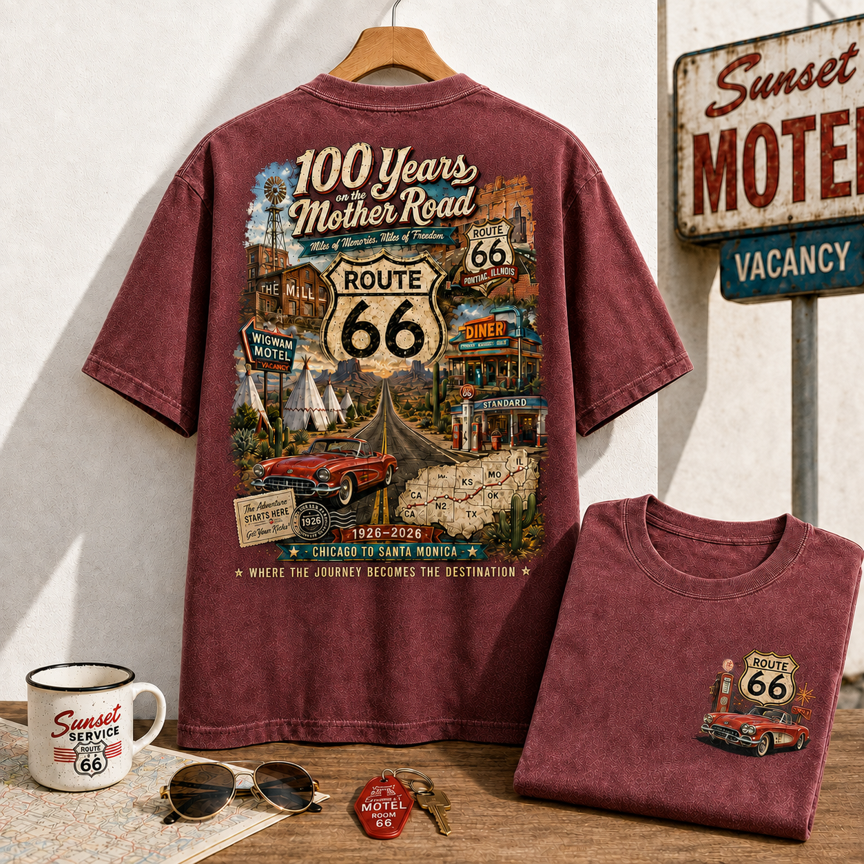 Route 66 100 Years Tee