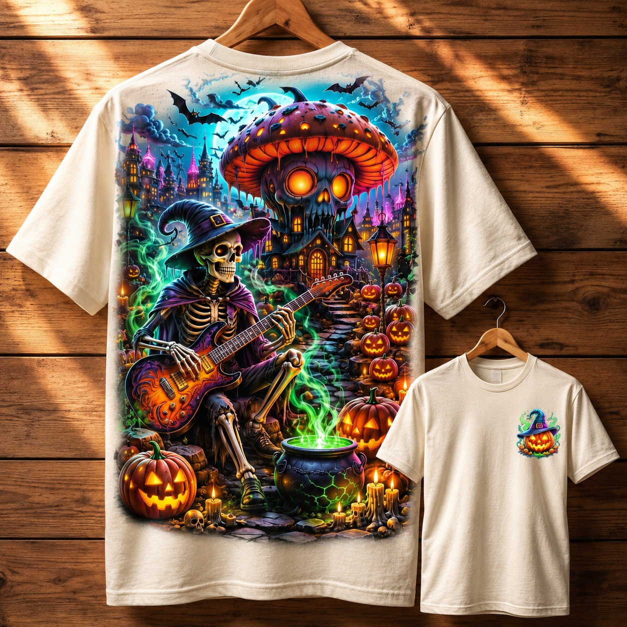Midnight Skeleton Rock Tee 🎸💀🎃