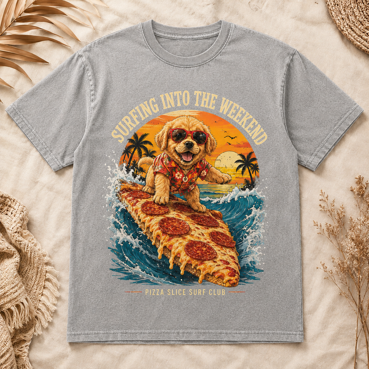 Pizza Surf Pup Tee