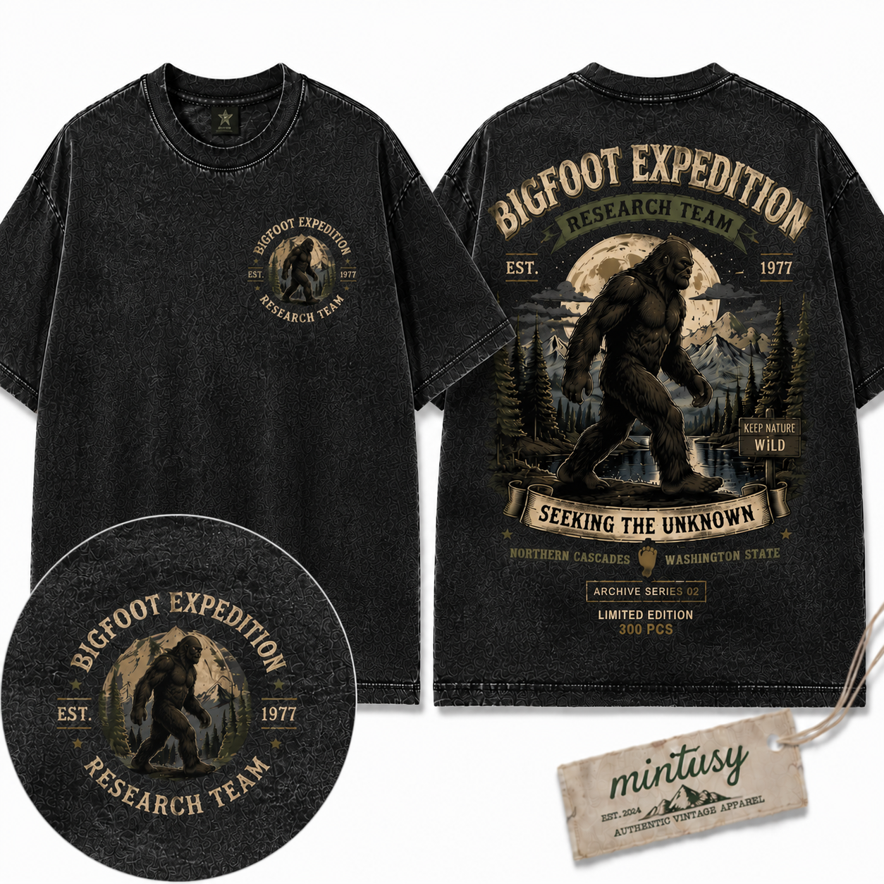 Bigfoot Expedition" Vintage Research Team Graphic Tee