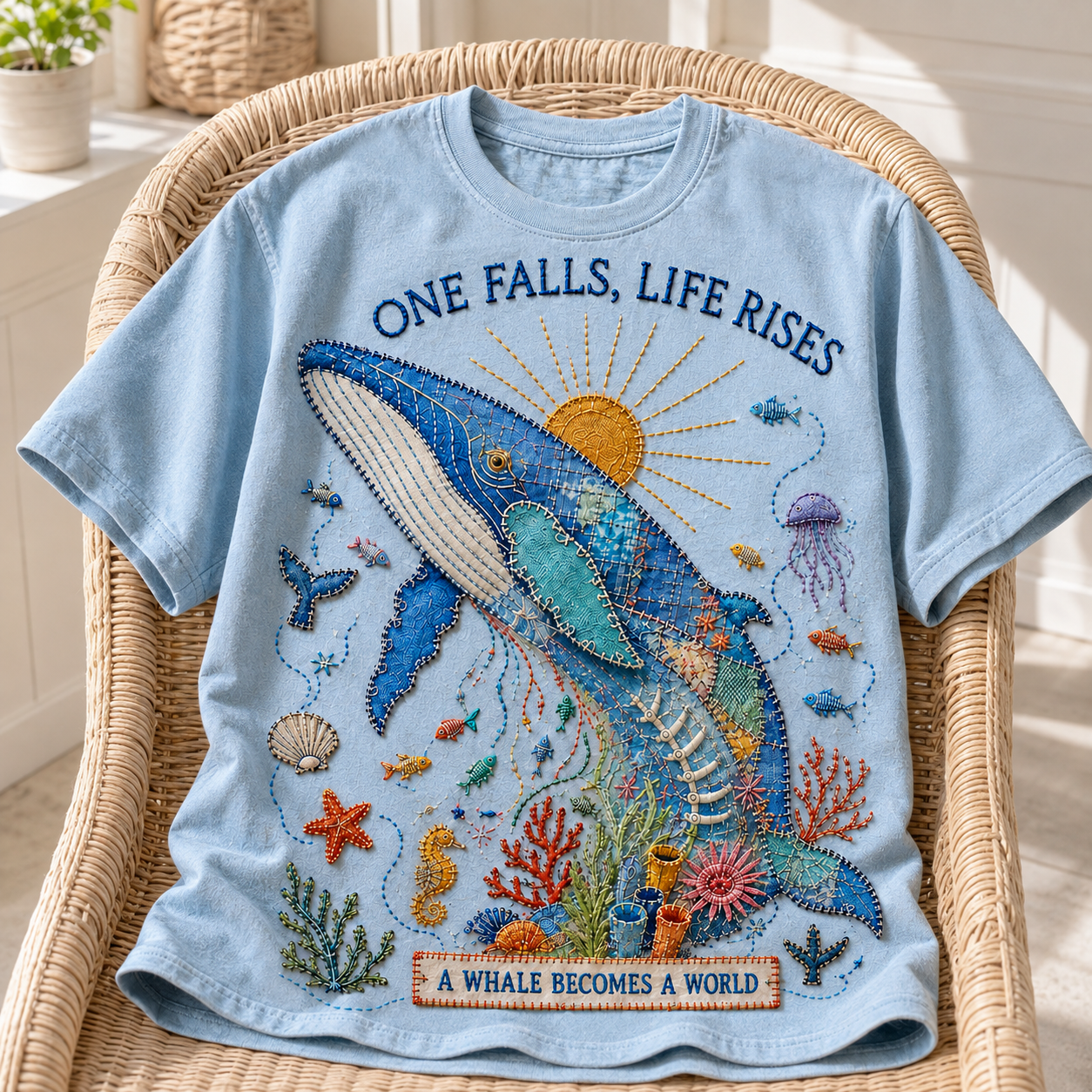 A Whale Becomes a World Tee