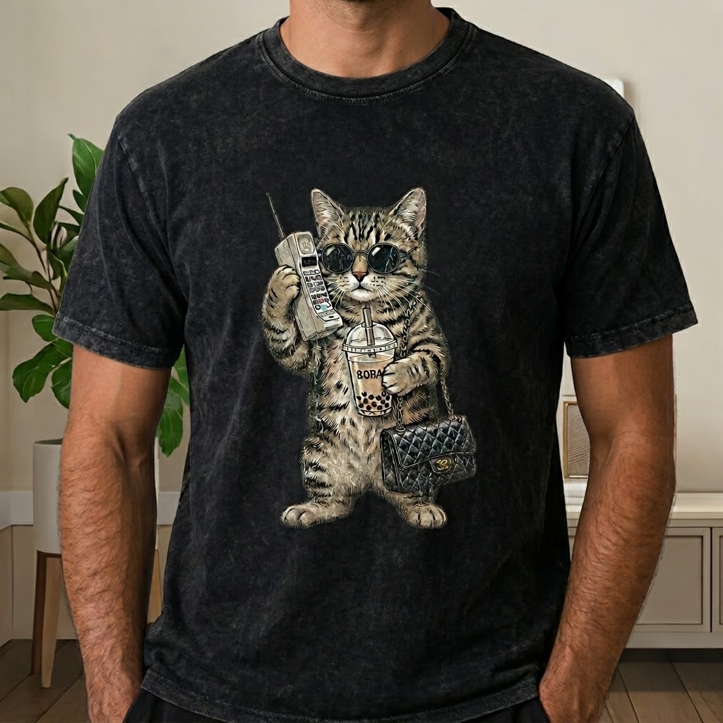 Cool Cat Attitude – Vintage Cat Tee