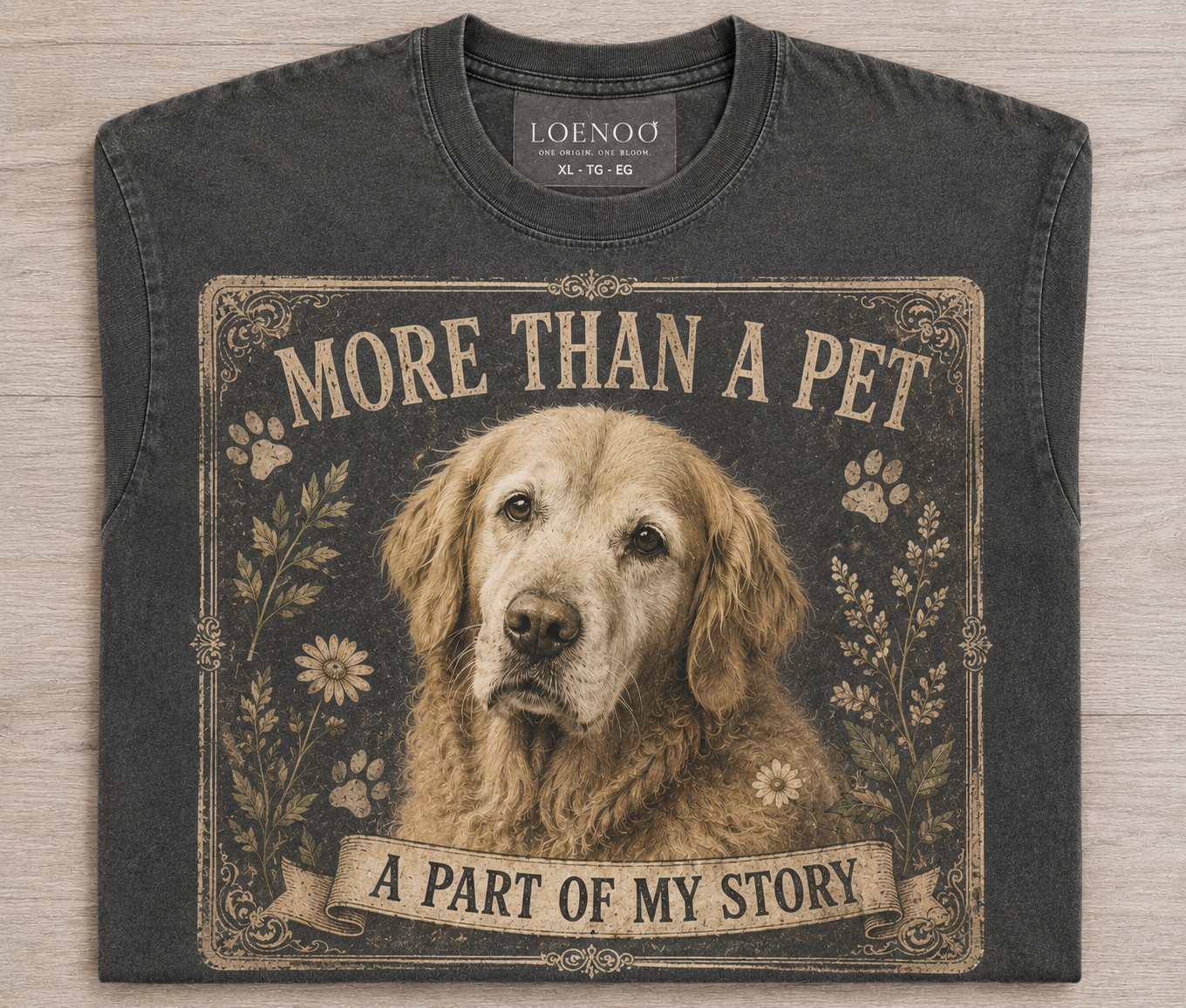 More Than A Pet – Vintage Golden Retriever Tee