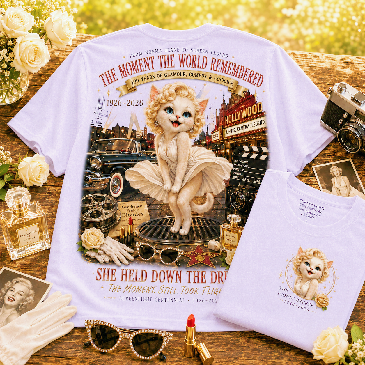 Hollywood Cat Moment The World Remembered T-Shirt