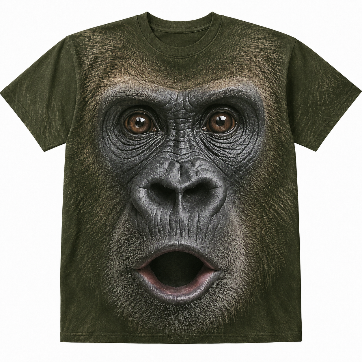 Total Gorilla Energy 3D Animal Face Tee