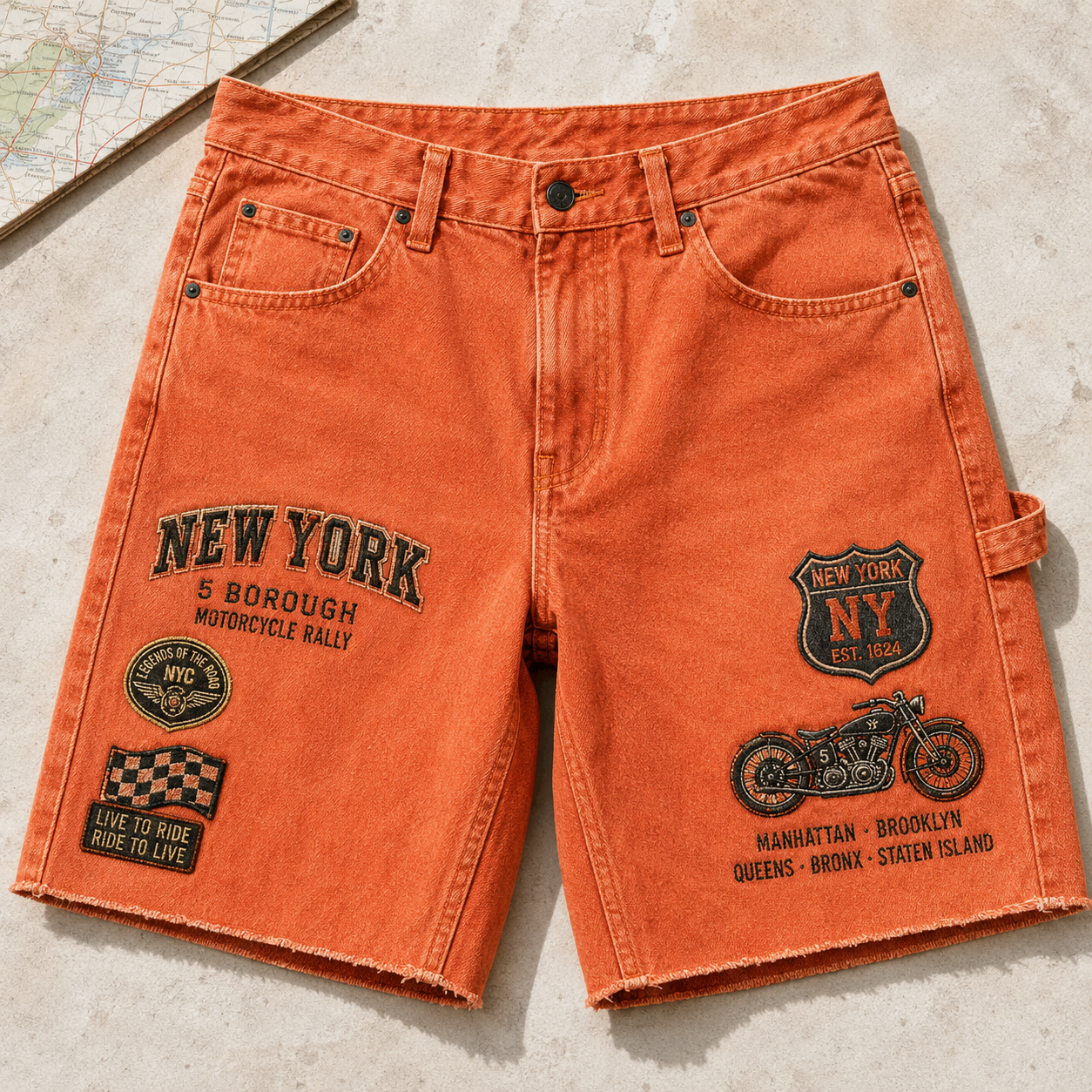 New York Sidewalk Royalty Pigeon shorts