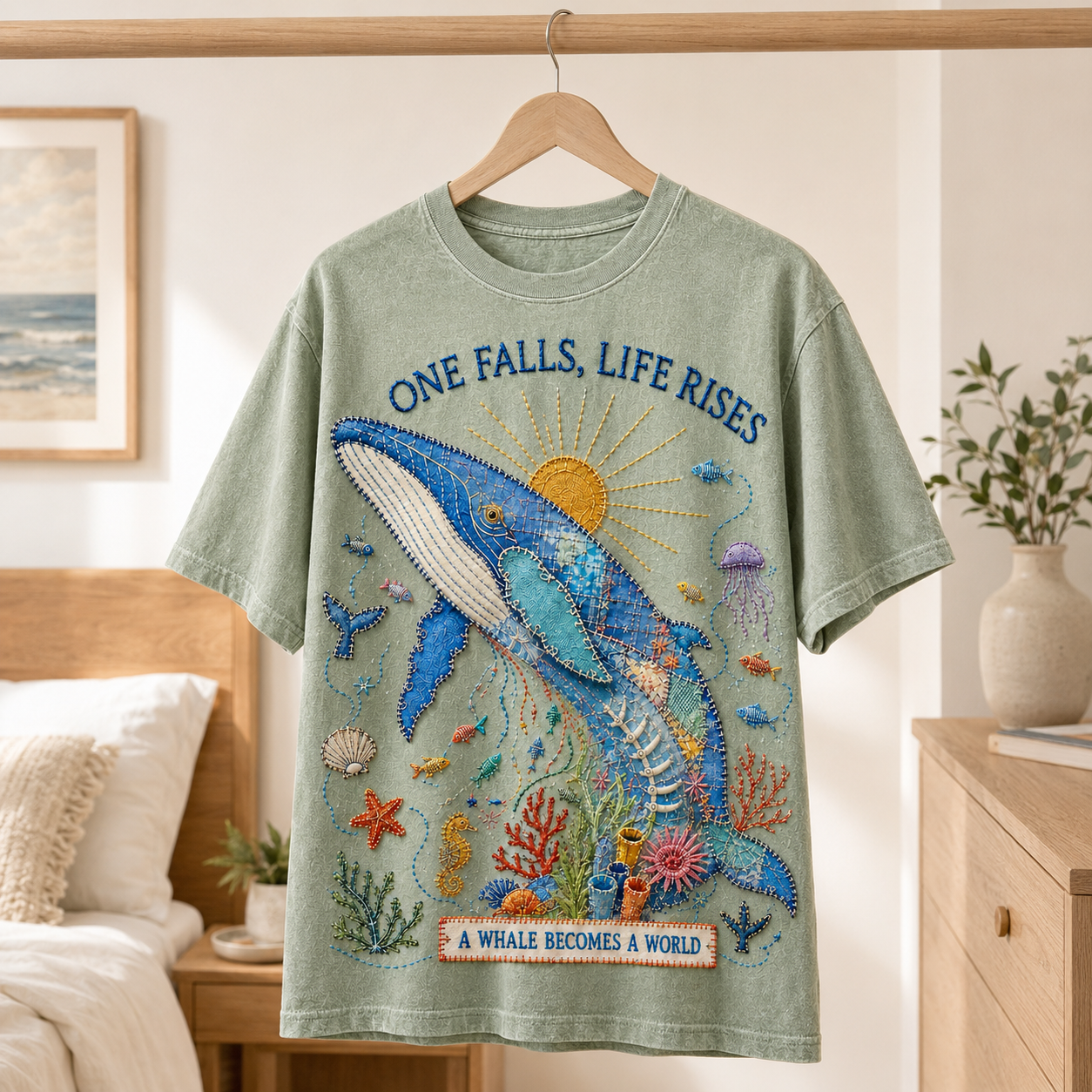 A Whale Becomes a World Tee
