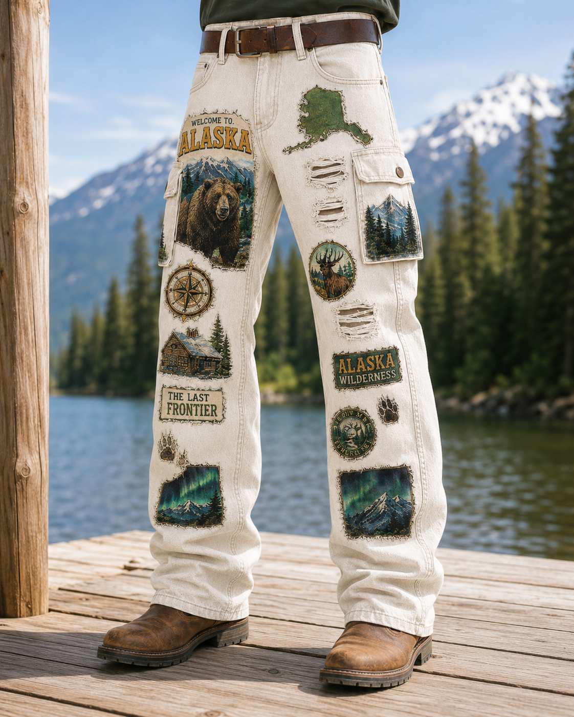 [Copy]Alaska Food Chain Polar Bear Shorts