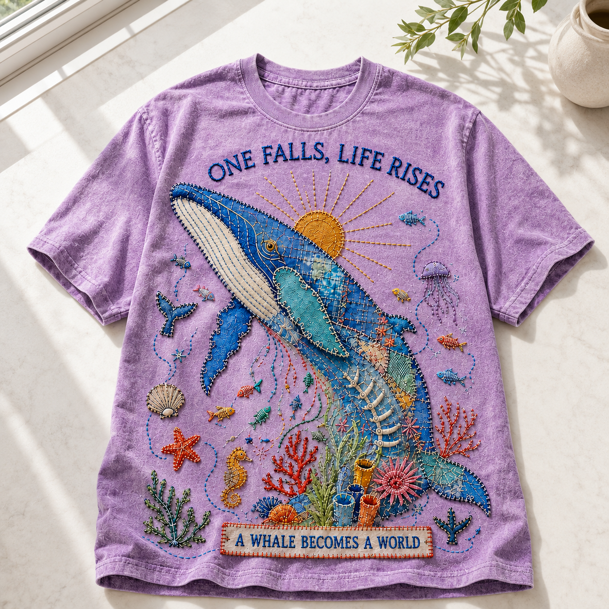 A Whale Becomes a World Tee