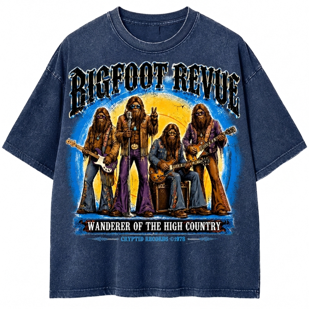 "Bigfoot Revue" Vintage 70s Rock Band Graphic Tee