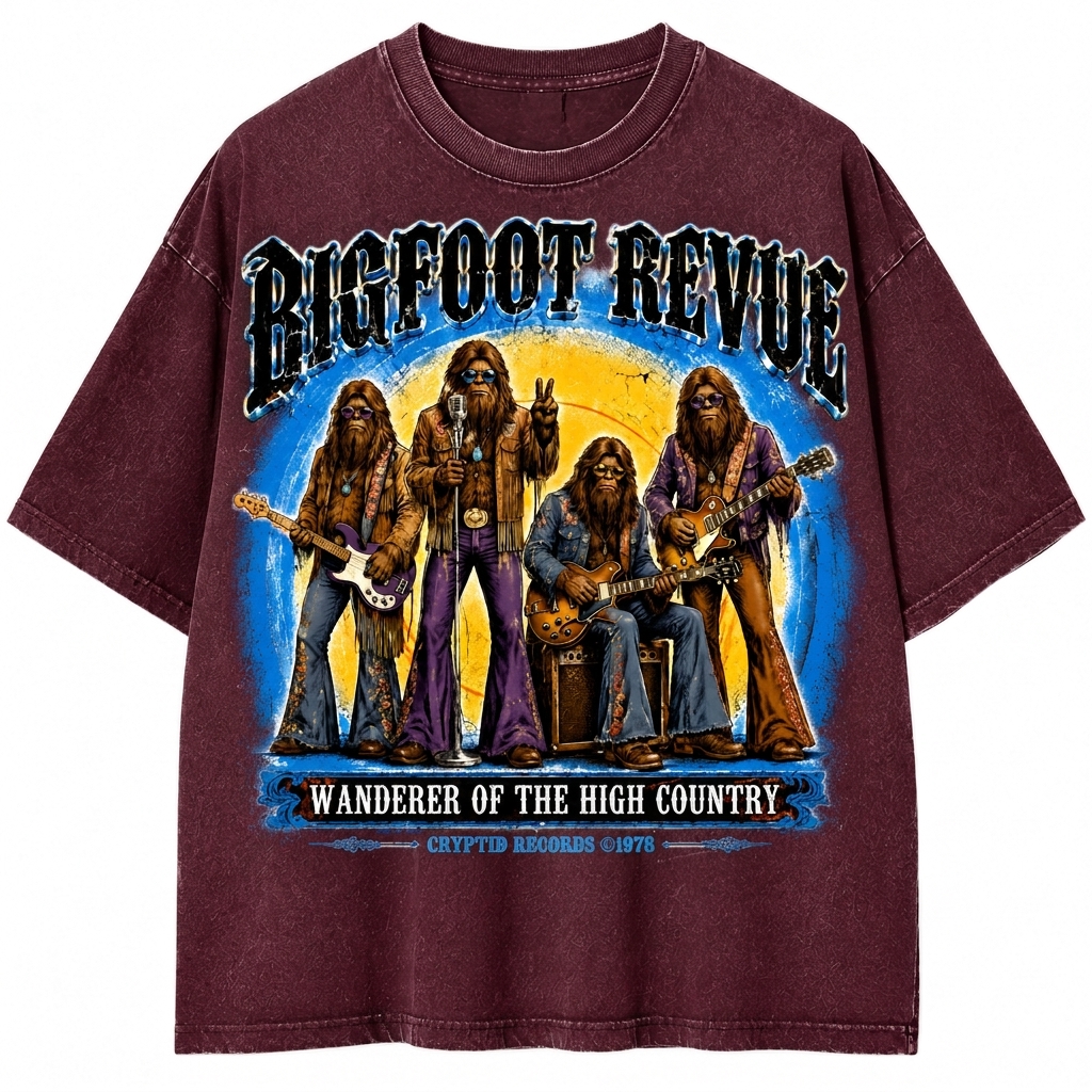 "Bigfoot Revue" Vintage 70s Rock Band Graphic Tee