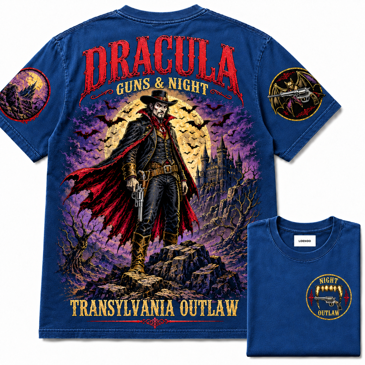 "Dracula Transylvania Outlaw" Vintage Graphic Tee