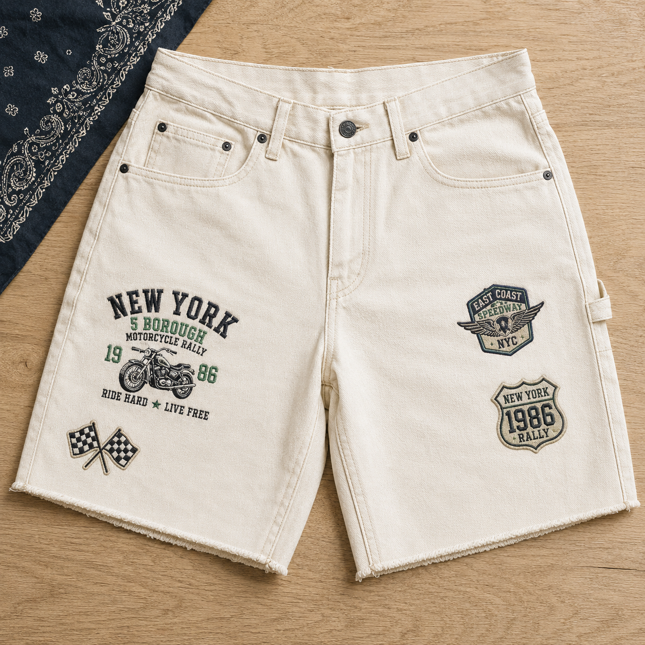 New York Sidewalk Royalty Pigeon shorts