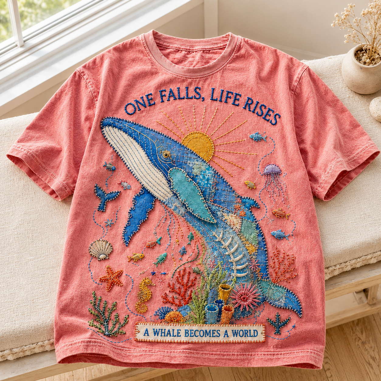 A Whale Becomes a World Tee