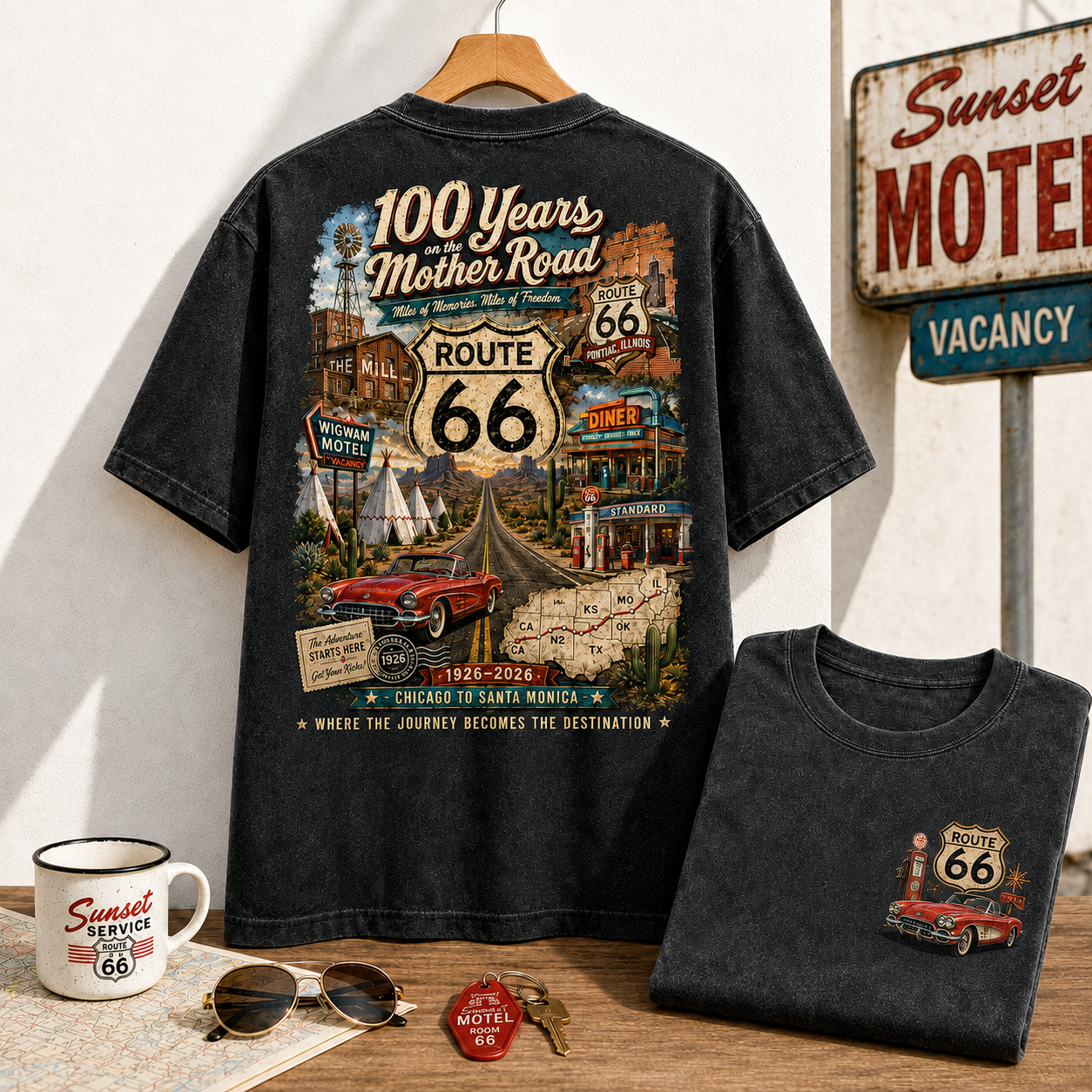 Route 66 100 Years Tee