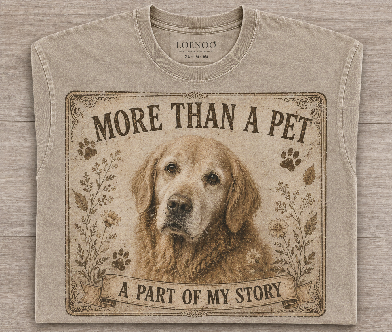 More Than A Pet – Vintage Golden Retriever Tee
