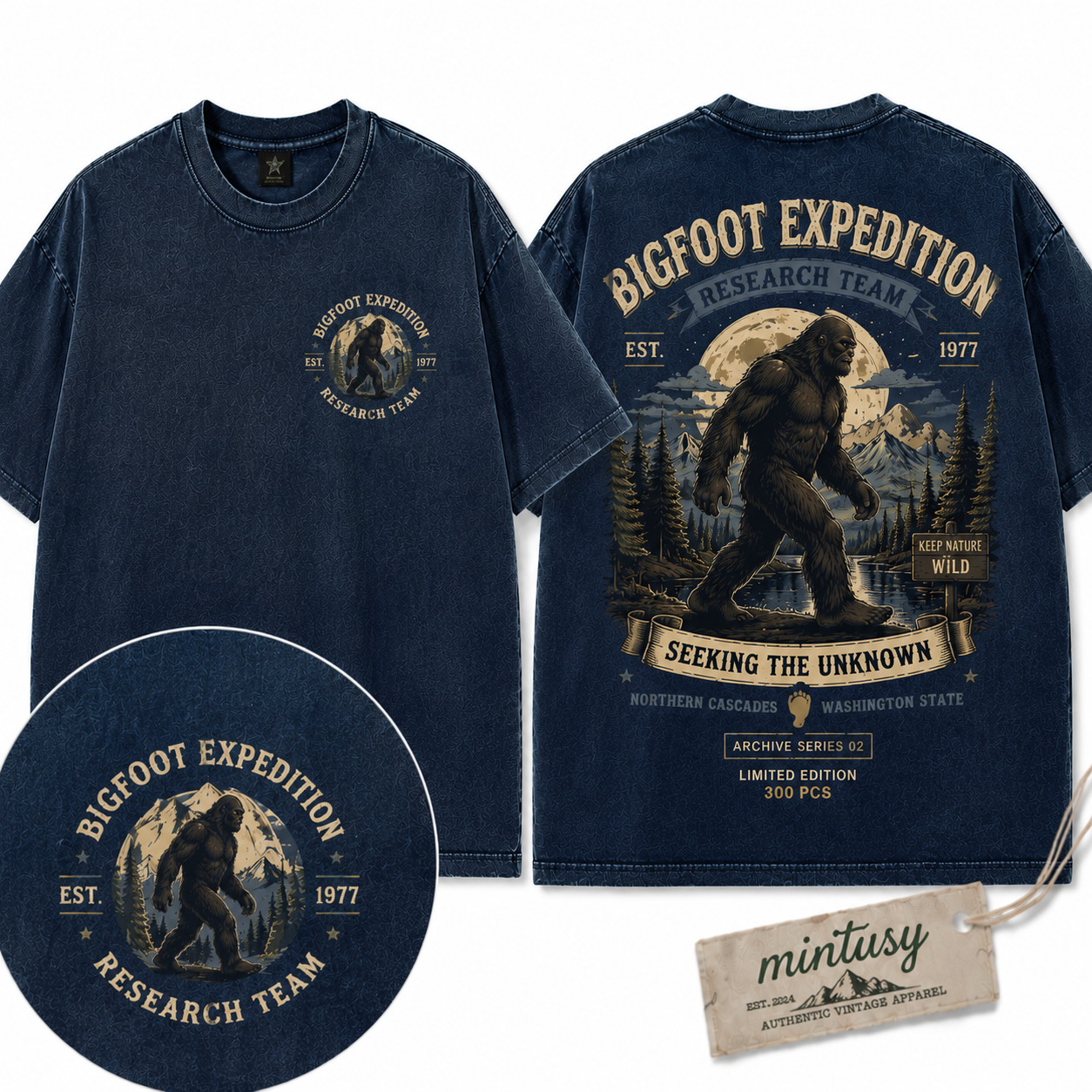 Bigfoot Expedition" Vintage Research Team Graphic Tee