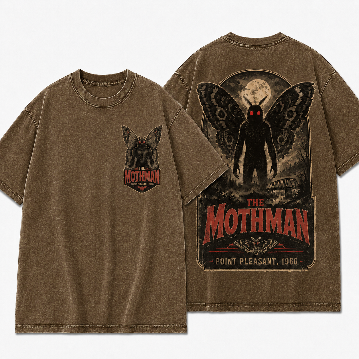 "The Mothman 1966" Vintage Point Pleasant Cryptid Graphic Tee
