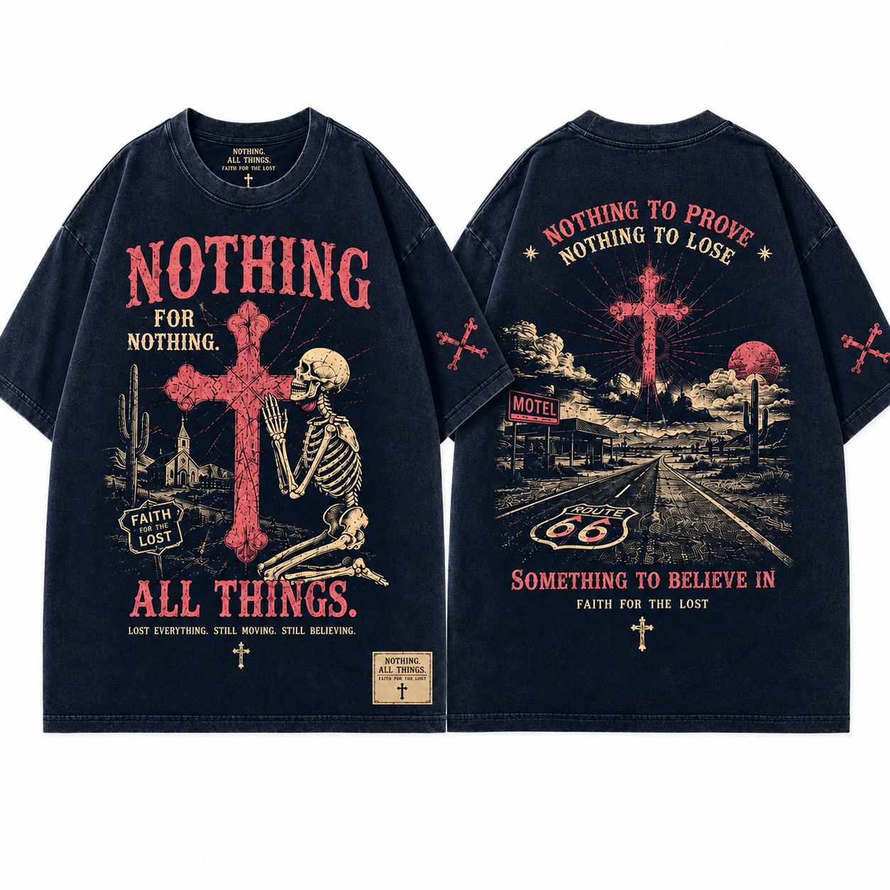 "Faith For The Lost" Vintage Route 66 Graphic Tee