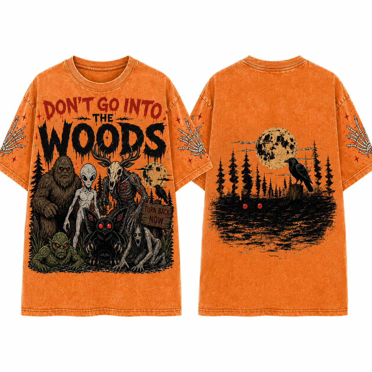 "Don't Go Into The Woods" Vintage Cryptid Graphic Tee