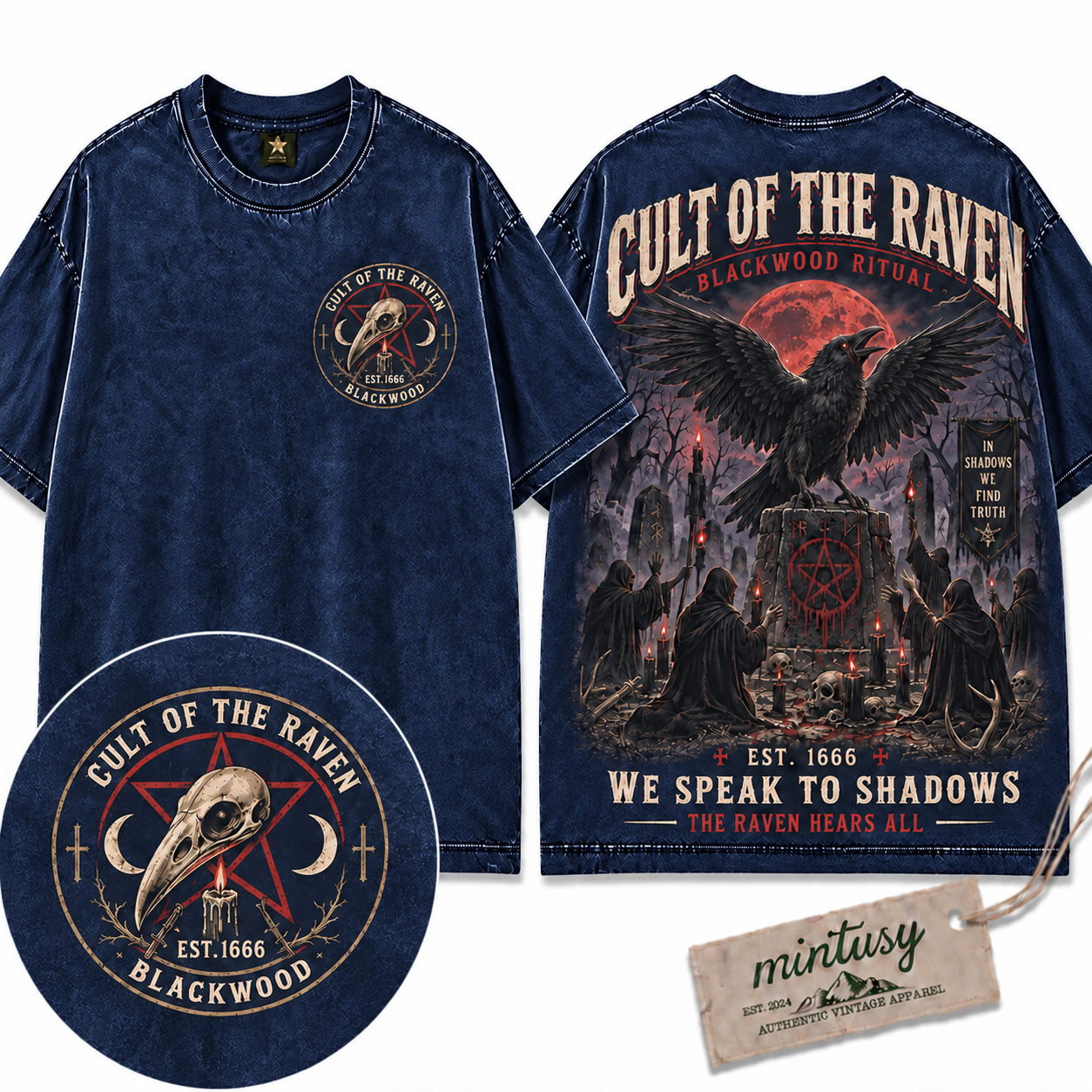 Vintage Cult of The Raven T-Shirt