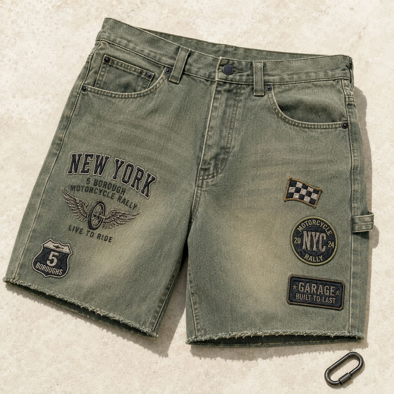 New York Sidewalk Royalty Pigeon shorts