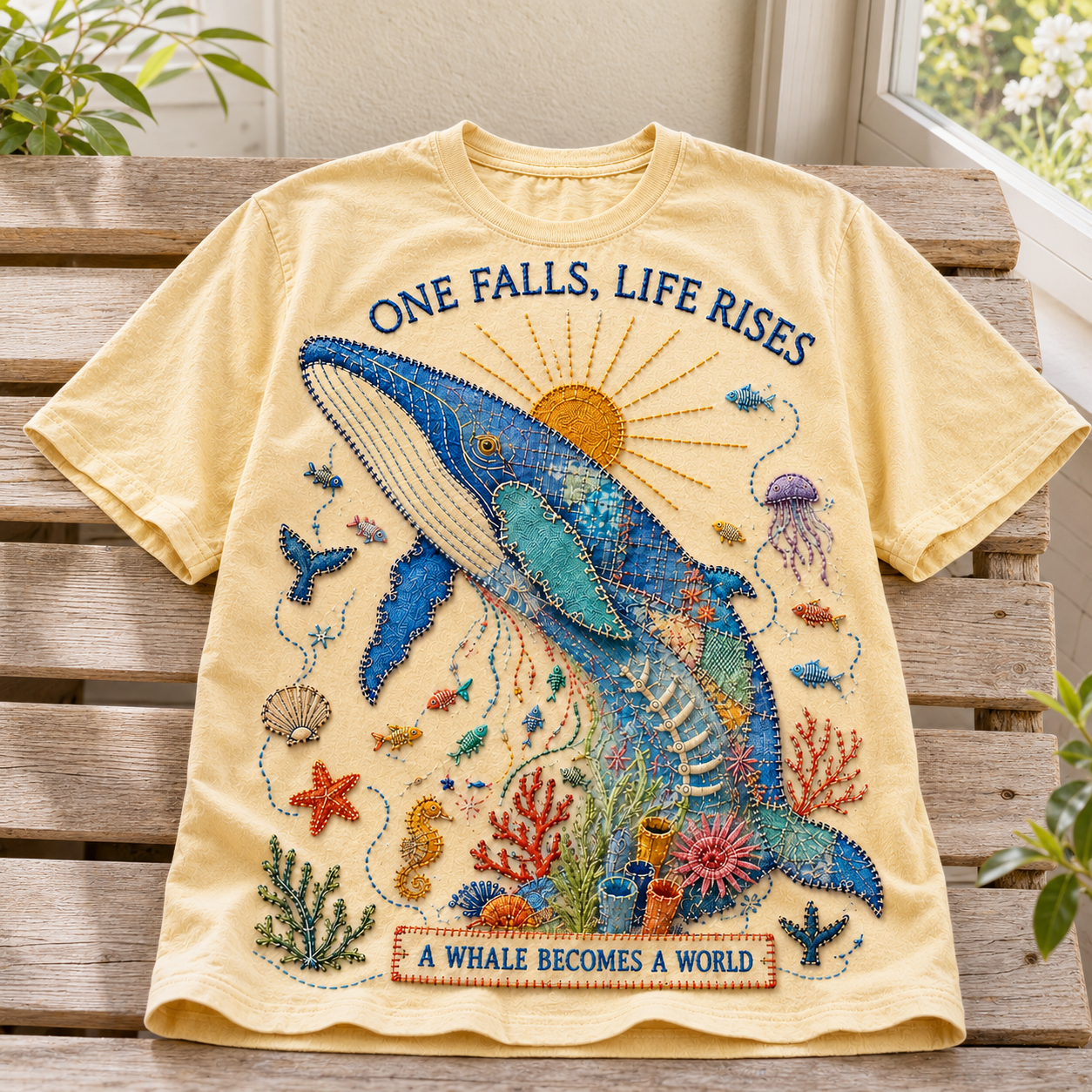 A Whale Becomes a World Tee