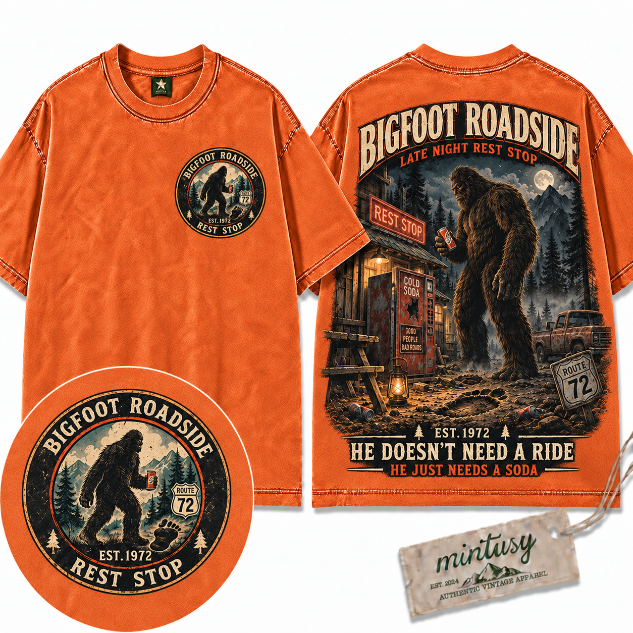 Vintage Bigfoot Roadside Rest Stop T-Shirt
