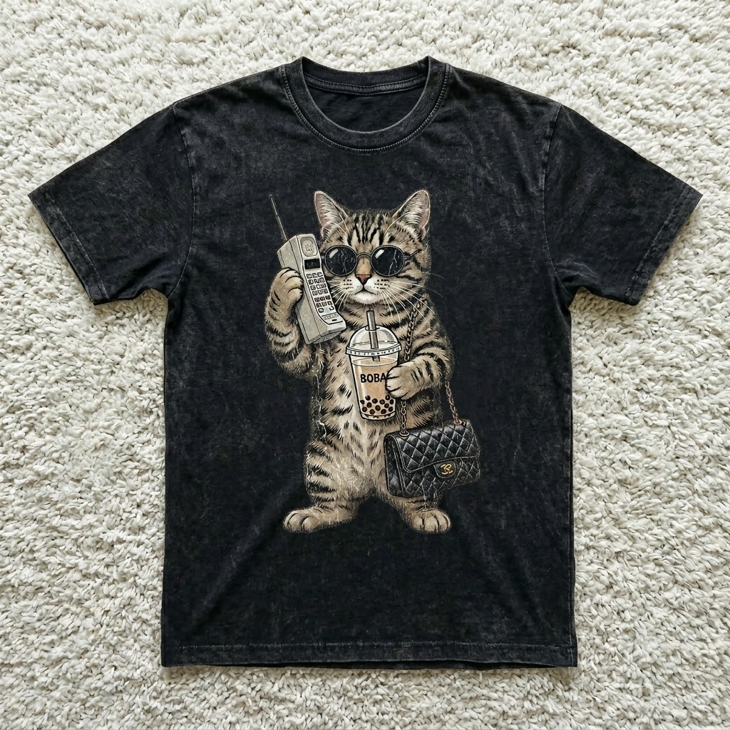 Cool Cat Attitude – Vintage Cat Tee