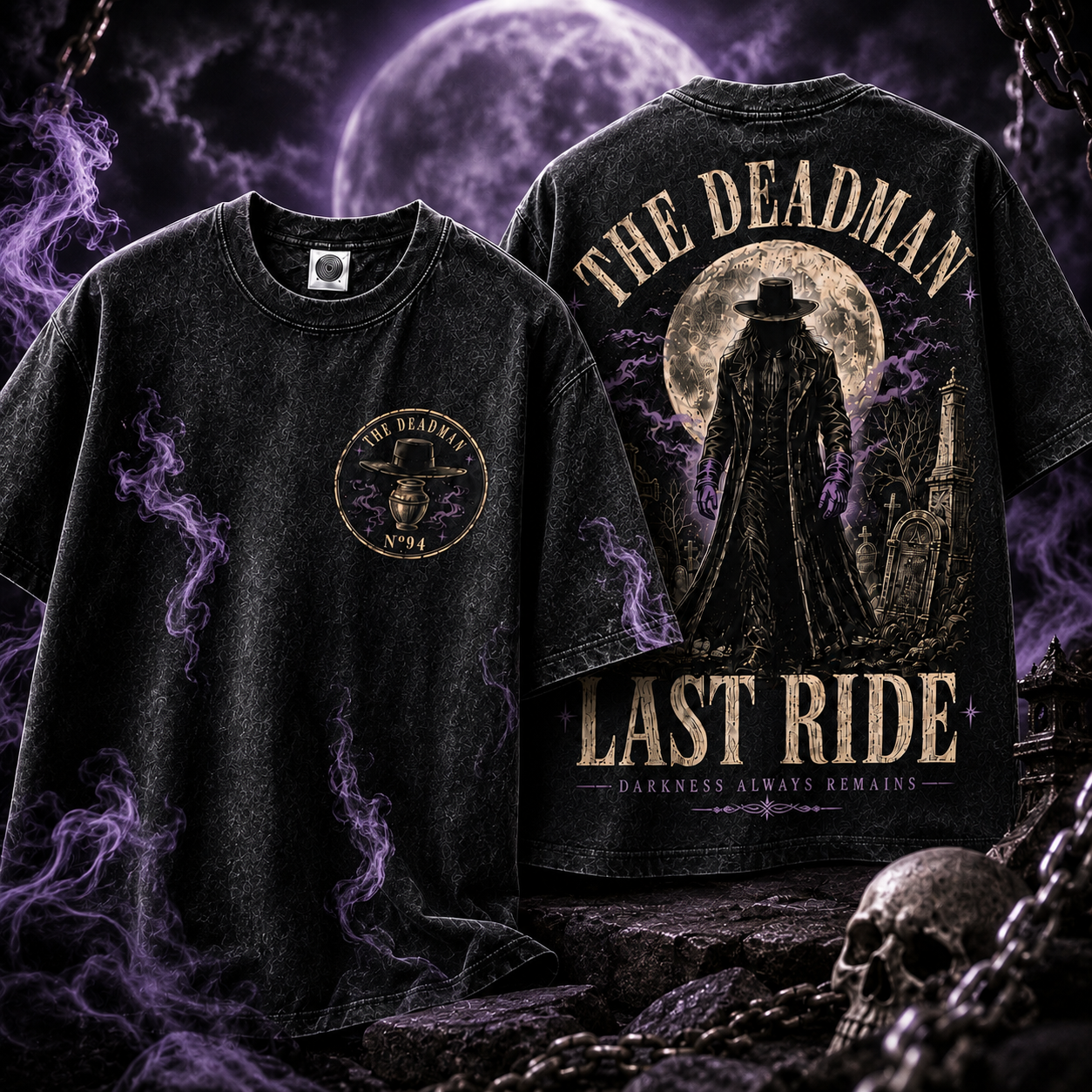 "The Deadman Last Ride" Vintage Wrestling Graphic Tee
