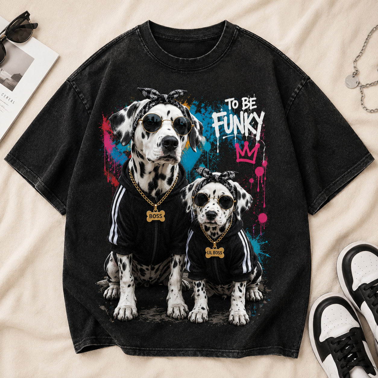 Boss & Lil Boss Dalmatian Tee