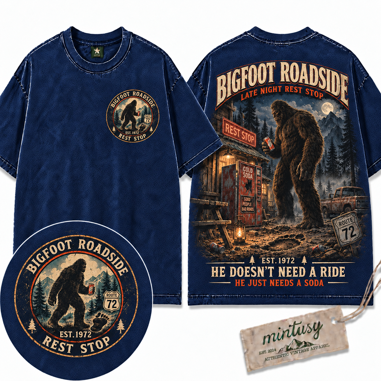 Vintage Bigfoot Roadside Rest Stop T-Shirt