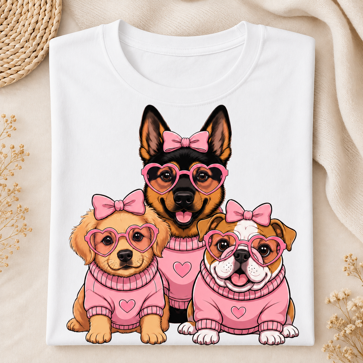Royal Pup Squad – Vintage Dog Lover Tee