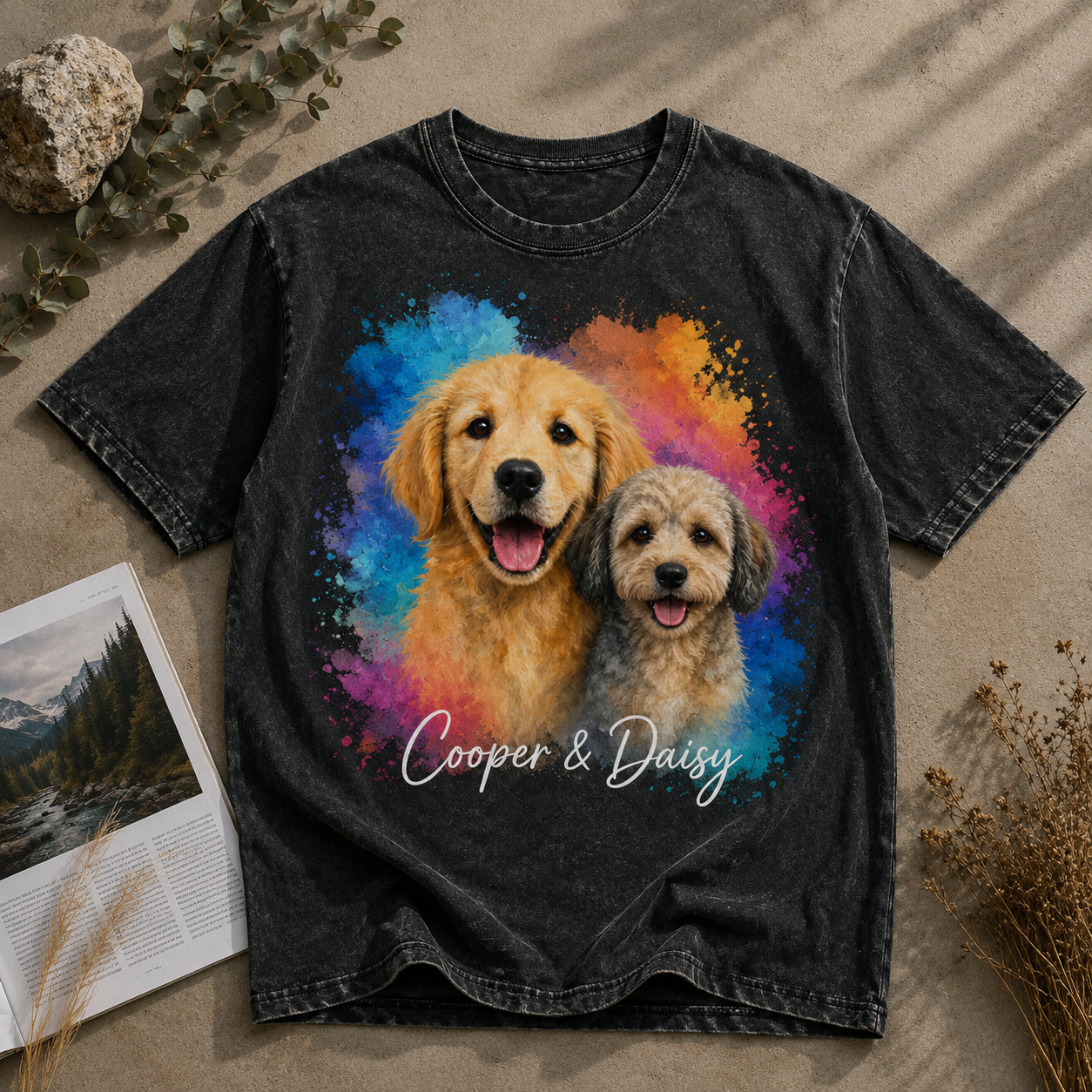 Crazy Dog Lady – Vintage Golden Retriever Tee  