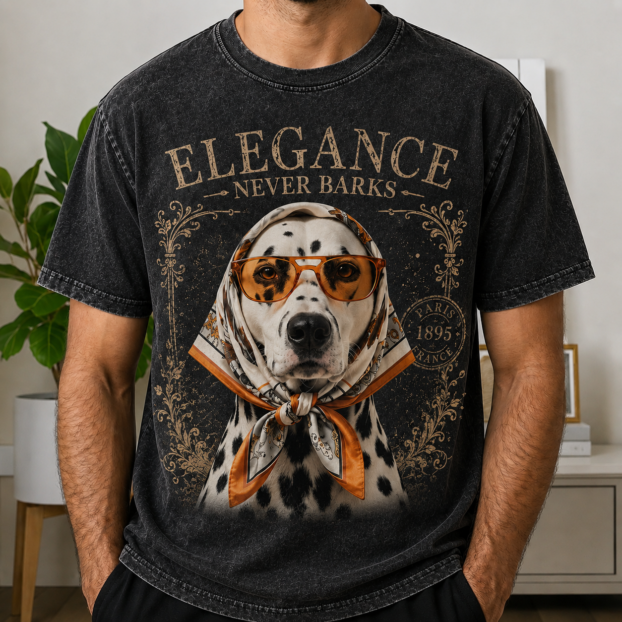 Elegance Never Barks – Vintage Beagle Tee  