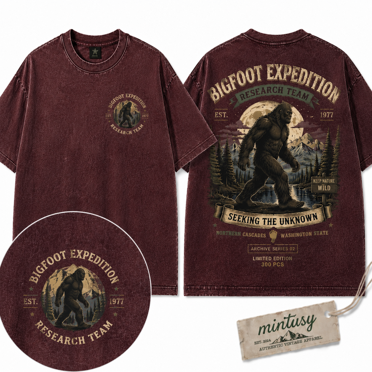 Bigfoot Expedition" Vintage Research Team Graphic Tee