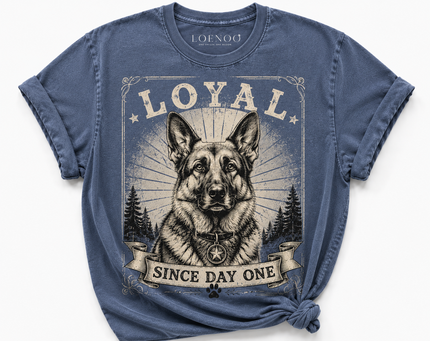 Loyal Since Day One – Vintage German Shepherd Tee