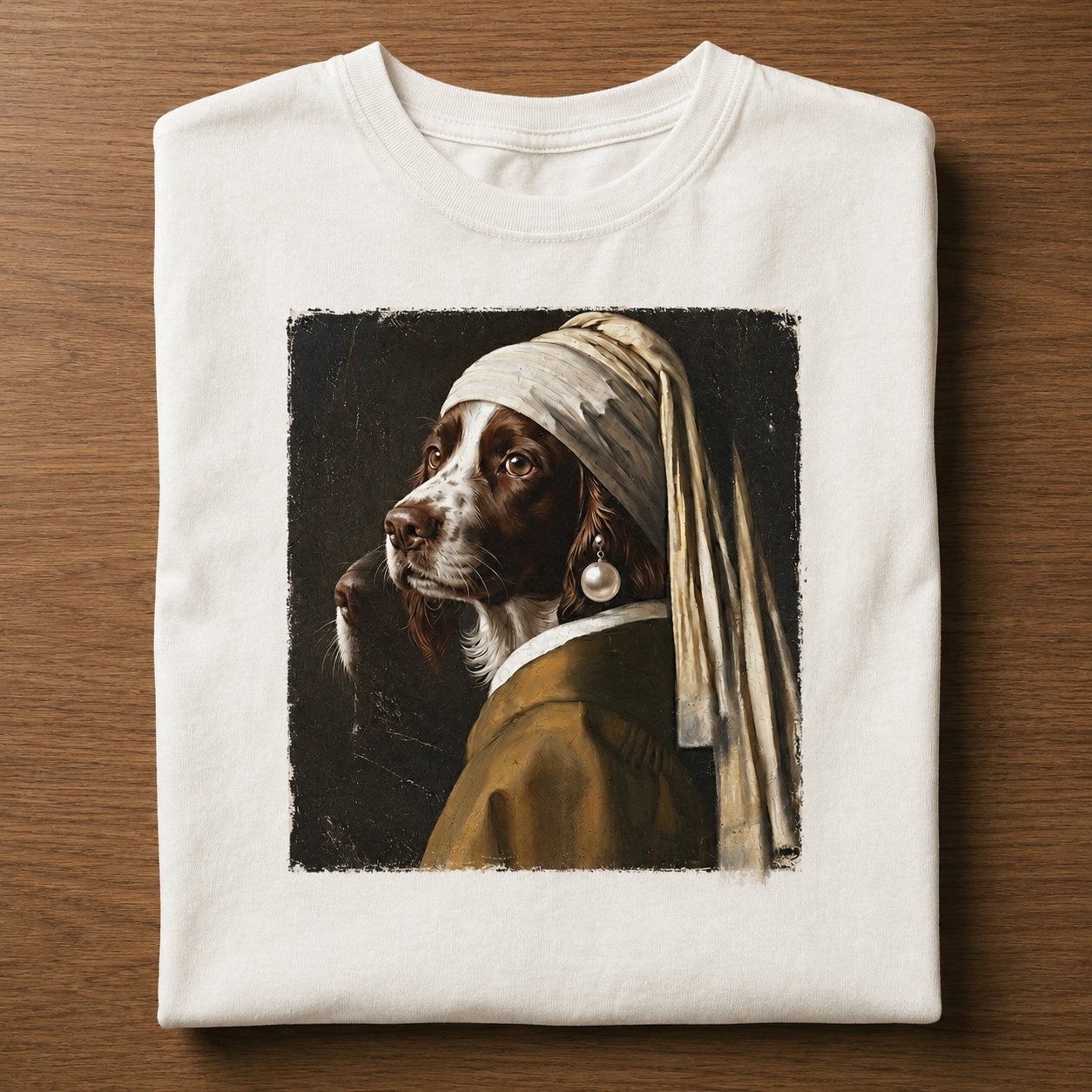 The Loyal Muse – Vintage Dog Portrait Tee