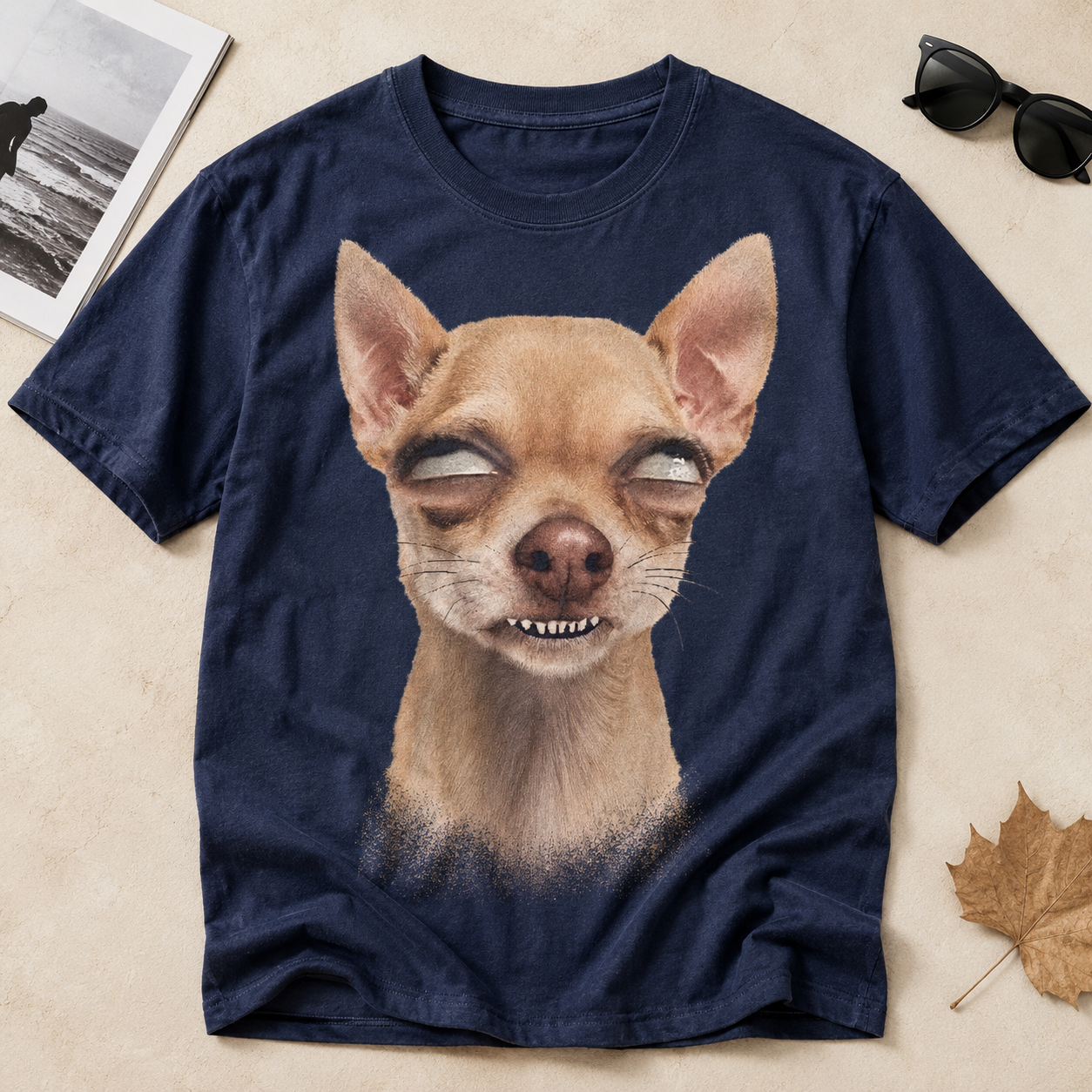 Sleepy Mood Pup – Vintage Chihuahua Tee