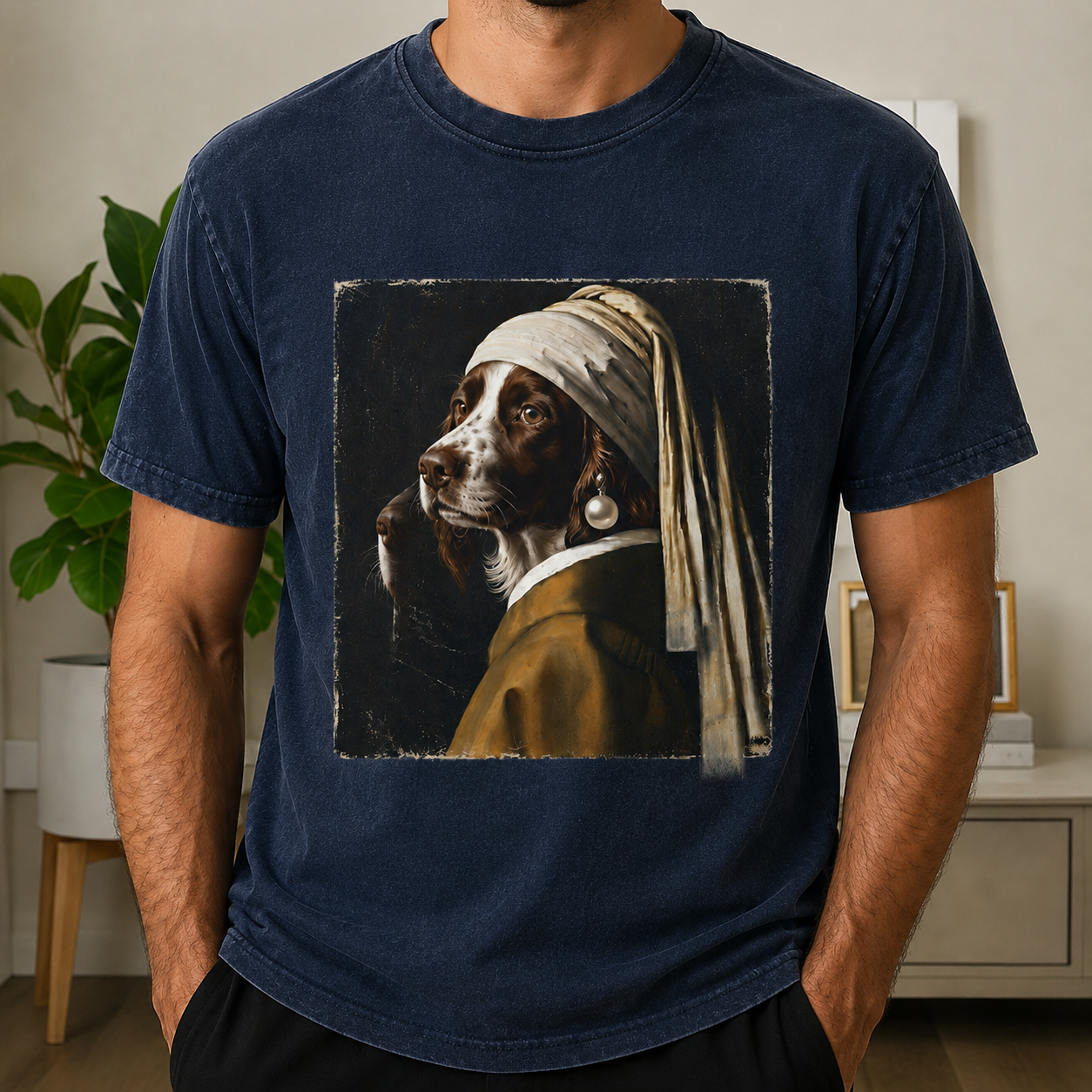 The Loyal Muse – Vintage Dog Portrait Tee