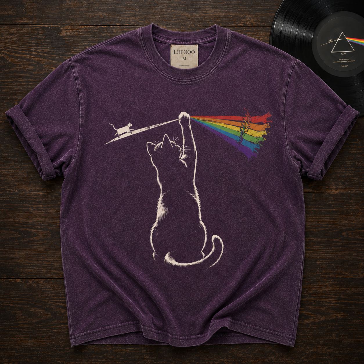 🐾 Chasing the Light Vintage Cat Tee