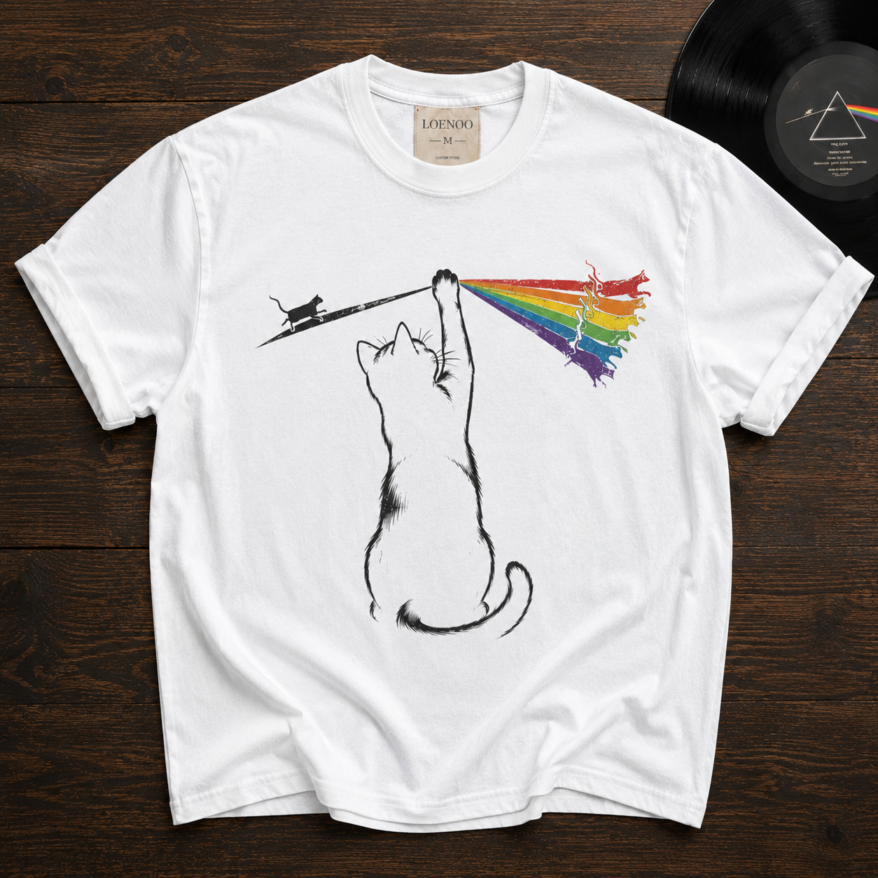 🐾 Chasing the Light Vintage Cat Tee