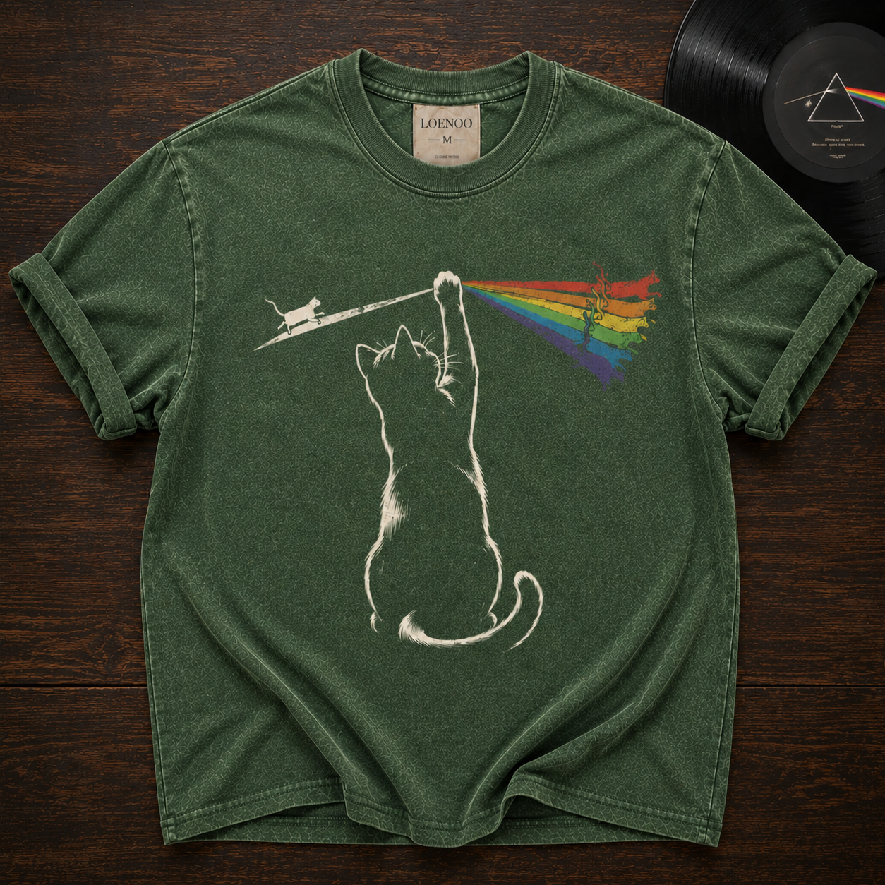 🐾 Chasing the Light Vintage Cat Tee