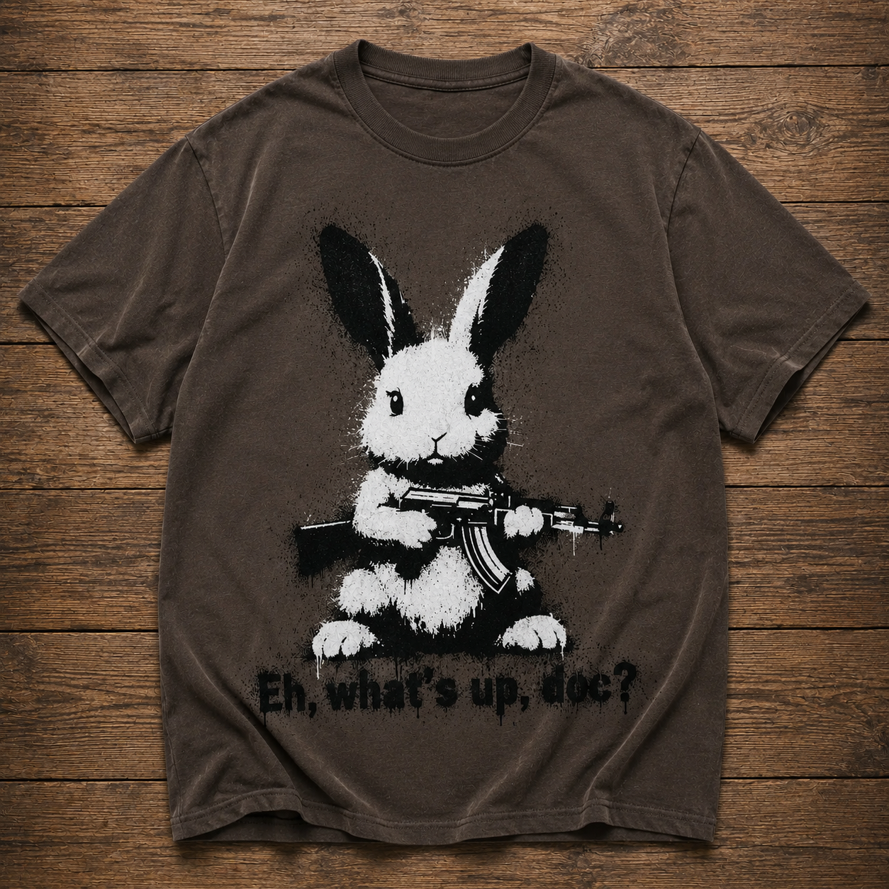🐰 Looks Cute. Think Again. Vintage Graphic Tee